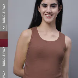 FBAR Pack Of 2 Ribbed Cotton Tank Tops-picture-22