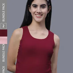 FBAR Pack of 2 Ribbed Cotton Tank Tops-picture-42