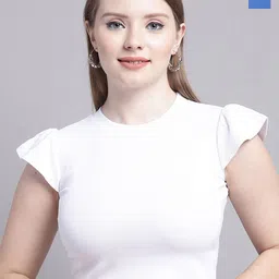 Jinfo Pack of 2 Flutter Sleeved Fitted Crop Top-picture-36