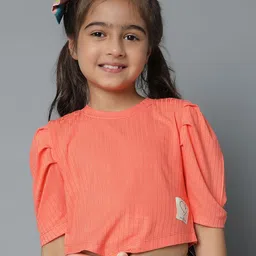 TALES & STORIES Puff Sleeve Crop Top image 2