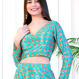 NEUDIS Floral Printed Wrap Crop Top-picture-38