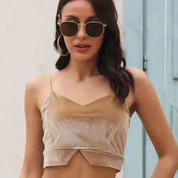 StyleCast x Revolte Shoulder Straps Crop Top-image-8