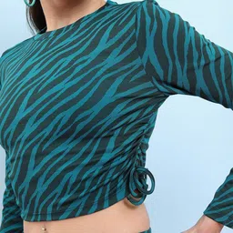 Tokyo Talkies Animal Print Crop Top image 2