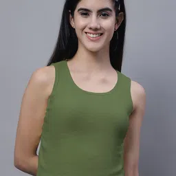 FBAR Pack Of 2 Sleeveless Bio Washed Pure Cotton Tank Tops image 2