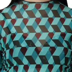 Popwings Printed Fitted Crop Top image 4