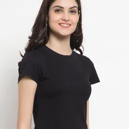FEMEA Black Regular Crop Top image 3