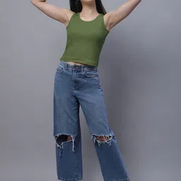 FBAR Pack of 2 Ribbed Cotton Tank Tops image 2