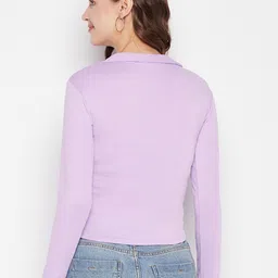 Clora Creation Shirt Collar Long Sleeves Regular Top image 5