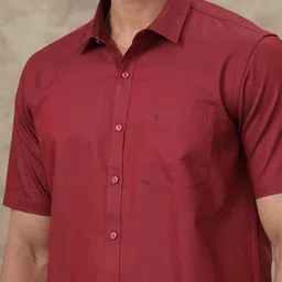 ramraj cotton Men Cotton Blend Shirt Dhoti Set image 3