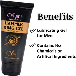 vigini Lube Water-Based Natural Intense Gel Men Wellness Lubricant image 3