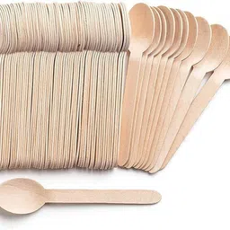 office club Disposable Bamboo Table Spoon Set-picture-29