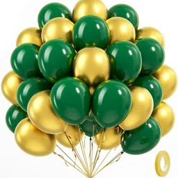 soi Solid Gold and Dark Green Balloons for Birthday Baby Shower Engagement Anniversary Balloon-picture-47