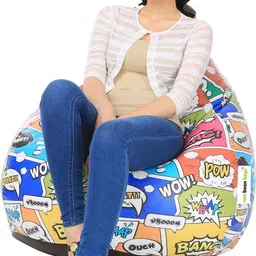 can bean bags XXL Tear Drop Bean Bag Cover (Without Beans) image 4