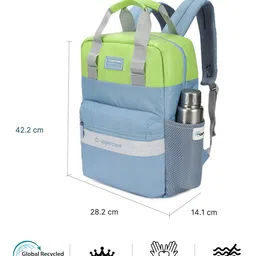 uppercase Vegan Leather Colourblocked Laptop Backpack image 3