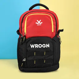 WROGN Unisex Brand Logo Water Resistant Backpack With Reflective Strip-image-67