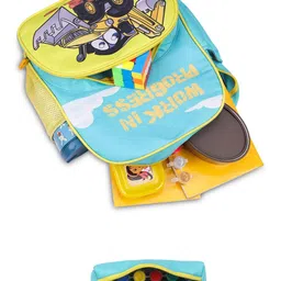 THE CLOWNFISH Graphic Printed Padded Backpack with Stationery Pouch image 5