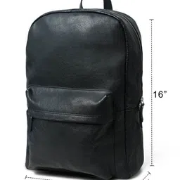 MaheTri Unisex Textured Leather Backpack image 5