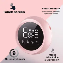 tinyberg Double Breast Pump, 9 Intensity Levels Dual Mode Rechargeable Battery - Electric image 4