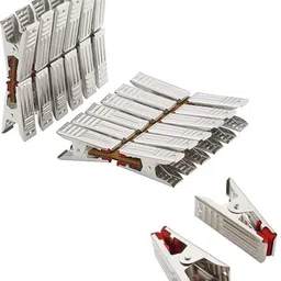 asfun Heavy Quality Rust Cloth Peg Plastic Hanging Clips for Cloth Drying (Jumbo) Stainless Steel Cloth Clips-picture-23