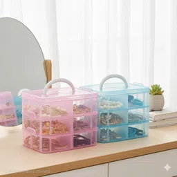 maxtid 6 layer Hard Plastic Jewellery Box Storage Box-picture-47