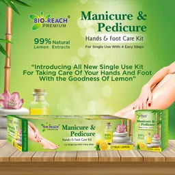 bio reach CITRUS LEMON MANICURE & PEDICURE HAND & FOOT CARE KIT | PACK OF 5 image 5