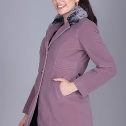 warmlay LED Solid Coat For Women image 3