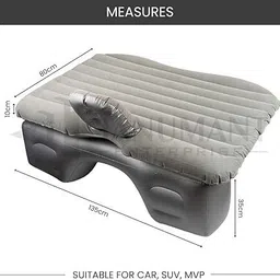 codewave Grey Carbed Car Inflatable Bed image 3