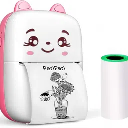 SARASI Mini Thermal Printer For Kids, Reachargeable Portable Label Printer, Bluetooth, Inkfree, Printer for Android & iOS-image-99