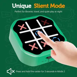 my baby love a perfect care 3 in 1 Electronic Tic Tac Toe Game, Handheld Digital Bolt Game with Silent Mode Board Game Accessories image 2