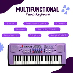 saleoff SALEOFF104852_@_1385 37 Keys Rechargeable Kids Piano Keyboard For Kid's With Microphone Analog Digital Piano image 2