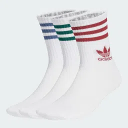 adidas originals Mid Cut Crew Socks 3 Pairs image 1
