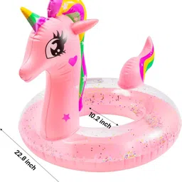 zolypy Kids Swimming Tube Anti-Flip Inflatable Float Ring for Pool Fun Safe Comfortable Inflatable Pool Accessory, Swimming Pool, Swimming Safety Tube image 2