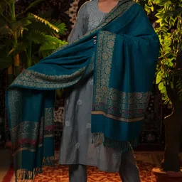 STSHAWLS Acrylic Self Design Women Shawl image 2