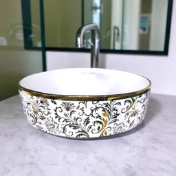 WARRIX LUXURIOUS CERAMIC WASH BASIN | TABLE TOP | DESIGN WASH BASIN | 11 CAMRY-G-1152 Counter Top-picture-43