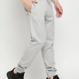 Underjeans by Spykar Grey Men Solid Joggers image 2