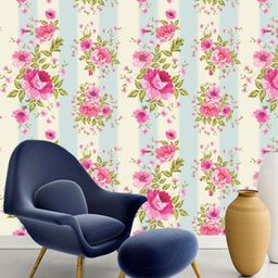 WallDaddy White & Pink Floral Designed Self Adhesive Wallpaper-picture-9