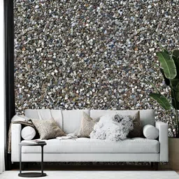 Wallpics Grey Printed Self-Adhesive Wallpaper image 1