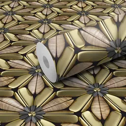 WALLWEAR Brown Printed Self-Adhesive Wallpaper-image-62