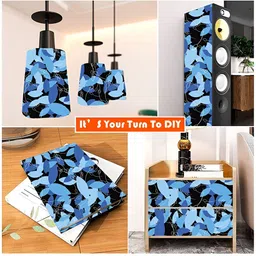 Wallpics Blue & Black Printed Wallpaper image 2