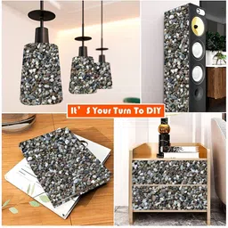 Wallpics Grey Printed Self-Adhesive Wallpaper image 3