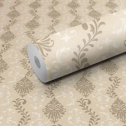 WallDaddy Beige OldBail-Printed Self-Adhesive Wallpaper image 2