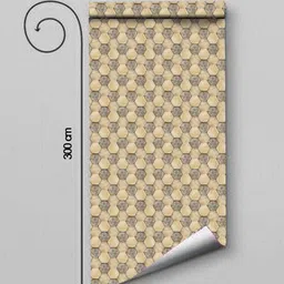WallDaddy Beige Geometric Designed Self Adhesive Wallpaper image 5