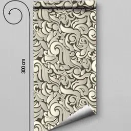 WallDaddy Black & Grey OutLine Design-Printed Self-Adhesive Wallpaper image 5