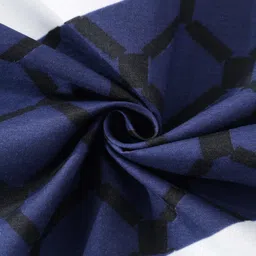 Multicolor Geometric 300 TC Cotton Blend Double Bedsheet with 2 Pillow covers by Klotthe image 4