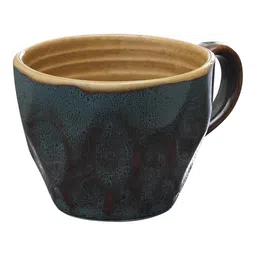 miah decor Jaxen 150ml Green (Set of 6) Ceramic Coffee Mug image 4