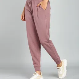alan jones Women Solid Pink Track Pants image 3