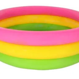 tiny tales INFLATABLE SUNSET GLOW (IND*3607) BABY POOL With Free Pump Inflatable Swimming Pool image 1