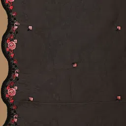 KALINI Floral Embroidered Regular Sequinned Kurta with Trousers &  Dupatta image 3