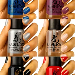 aq fashion Long Lasting quick dry Nail Polish New collection Set 1276 Multicolor-picture-32