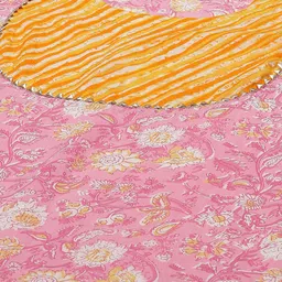 anayna Women Pink Ethnic Motifs Printed Pure Cotton Kurta with Trousers & Dupatta image 2